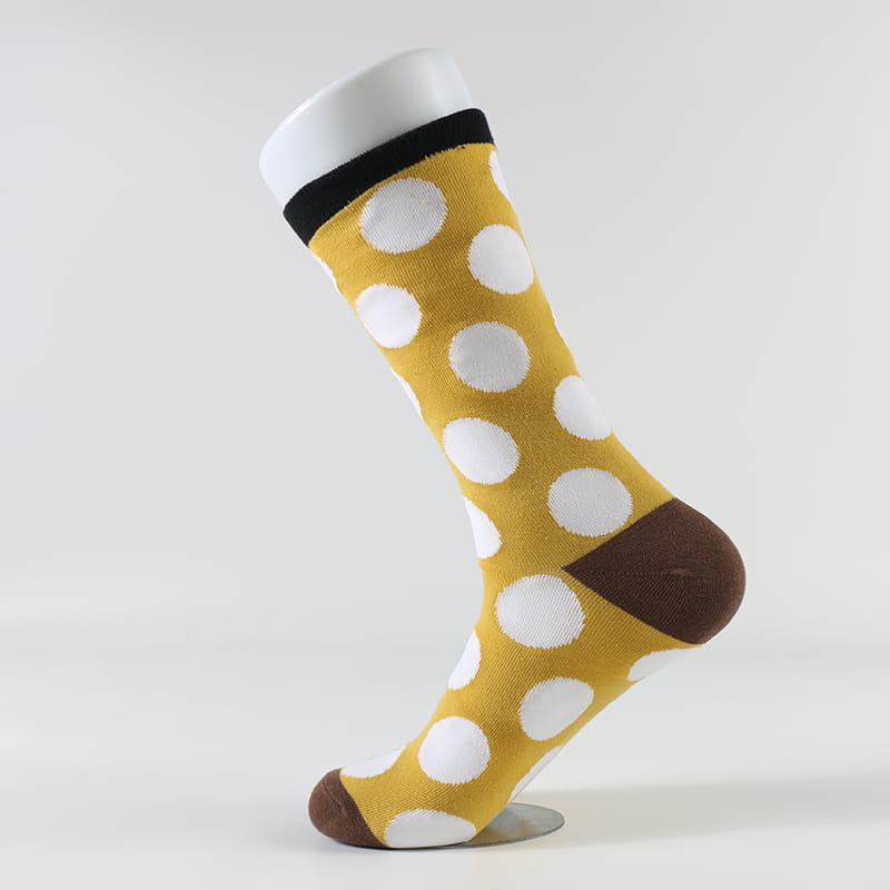 Kaus Kaki Katun Polka Dot Gelombang Retro Mode Desain Pabrik Produk Baru