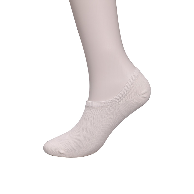 Kaus kaki wanita setengah jaring polos berbahan katun combed, nilon, dan spandeks ultra-tipis yang dijahit dengan tangan WSD1673