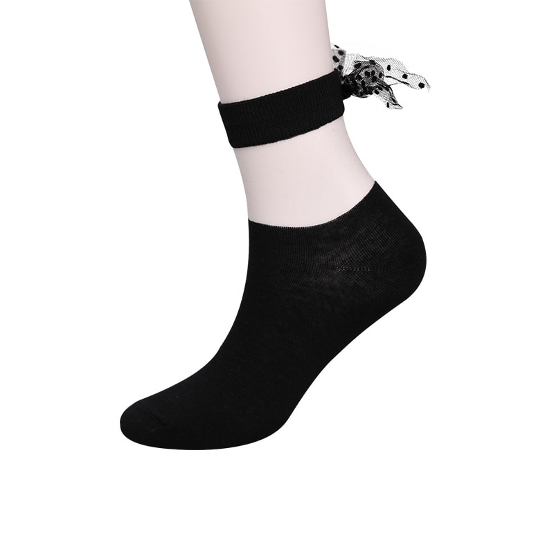 Kaus Kaki Wanita Bawahan Katun Sutra Kaca Modis Kaus Kaki Wanita Ikatan Simpul Sutra Transparan Jahitan Kaus Kaki Wanita Sutra Kristal WSD1911