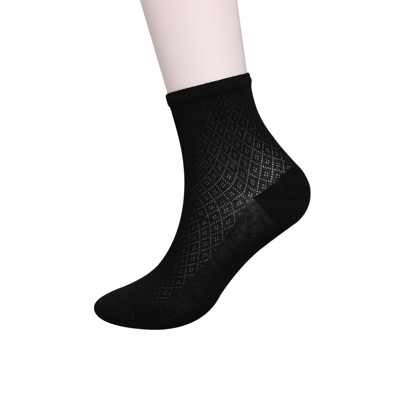 Tas Nilon Serat Bambu Lembut, Kaus Kaki Wanita Kasual Berlian Kecil Tipis, Kaus Kaki Wanita Jahitan Tangan WSD1689