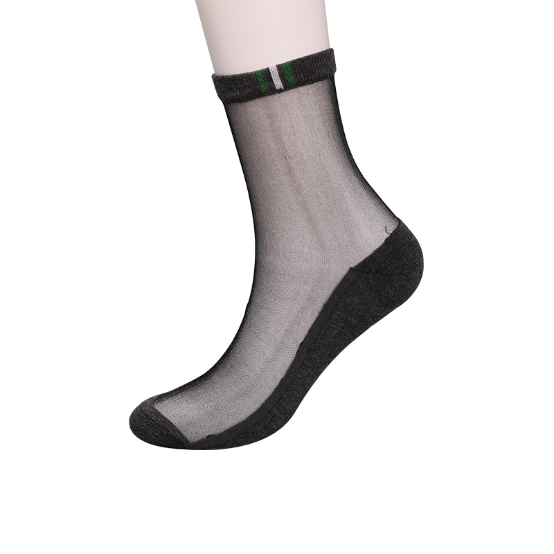 Stoking Pria Bawahan Katun Musim Semi dan Musim Panas Kasual Fashion Luokou Stoking Pria Sol Anti-selip Bunga Bergaris Vertikal WSD2711