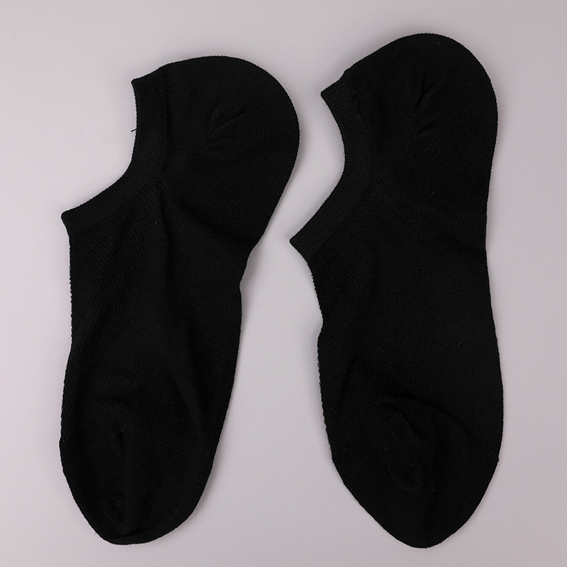 Kaus kaki wanita setengah jaring polos berbahan katun combed, nilon, dan spandeks ultra-tipis yang dijahit dengan tangan WSD1673
