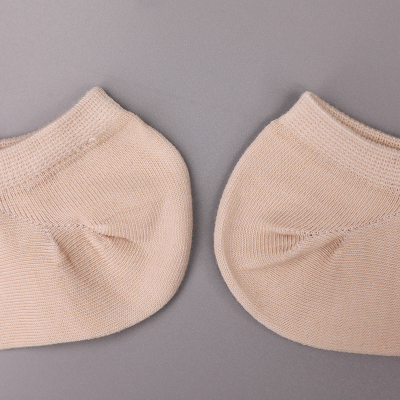 Kaus kaki wanita setengah jaring polos berbahan katun combed, nilon, dan spandeks ultra-tipis yang dijahit dengan tangan WSD1673