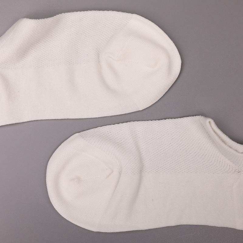 Kaus kaki wanita setengah jaring polos berbahan katun combed, nilon, dan spandeks ultra-tipis yang dijahit dengan tangan WSD1673