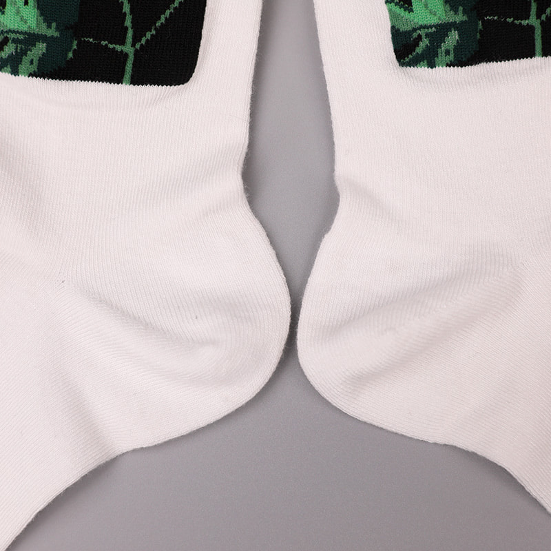 Kaus Kaki Pria Musim Gugur dan Musim Dingin Jahitan Tangan Jacquard Cetak 3D Imitasi Spandeks Dibungkus Nilon Sutra Putar Lembut WSD2850