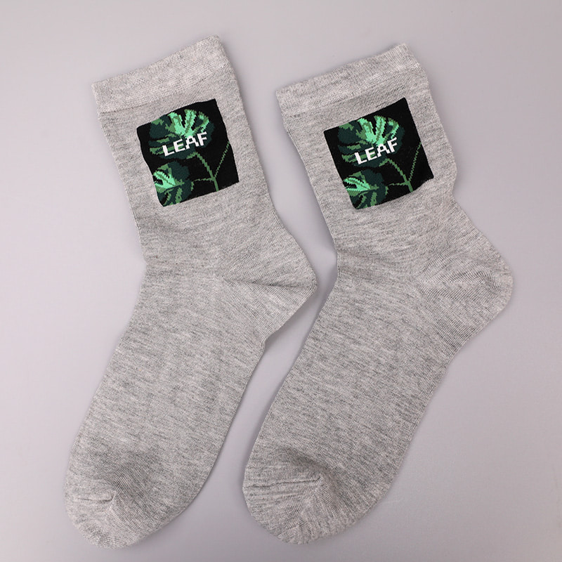 Kaus Kaki Pria Musim Gugur dan Musim Dingin Jahitan Tangan Jacquard Cetak 3D Imitasi Spandeks Dibungkus Nilon Sutra Putar Lembut WSD2850