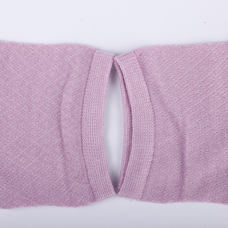 Tas Nilon Serat Bambu Lembut, Kaus Kaki Wanita Kasual Berlian Kecil Tipis, Kaus Kaki Wanita Jahitan Tangan WSD1689