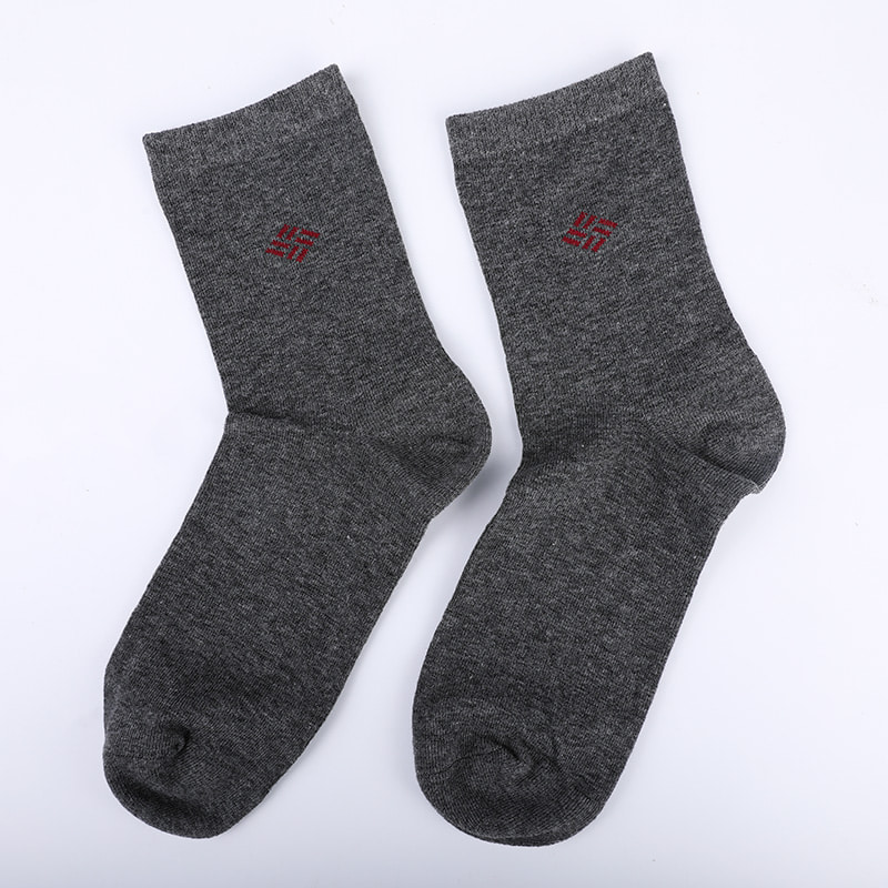 Kaus Kaki Amonia Dibungkus Katun Katun Combed 98% Benang Katun Jacquard Kecil Kaus Kaki Pria Musim Gugur dan Musim Dingin Jahitan Tangan WSD2581