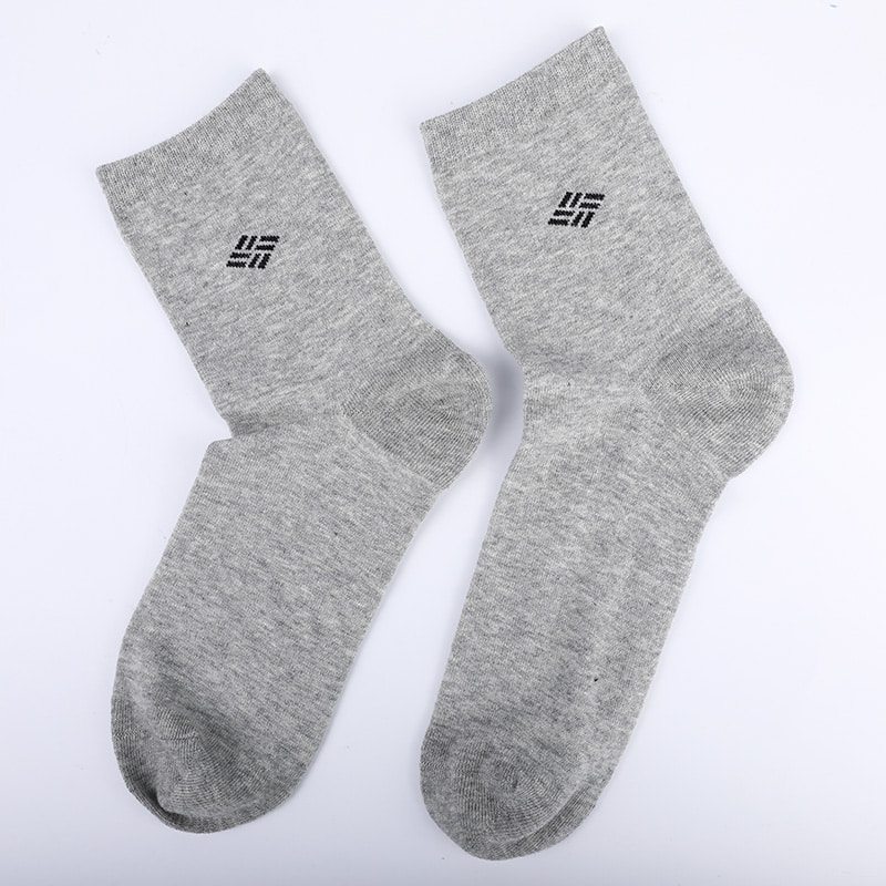Kaus Kaki Amonia Dibungkus Katun Katun Combed 98% Benang Katun Jacquard Kecil Kaus Kaki Pria Musim Gugur dan Musim Dingin Jahitan Tangan WSD2581