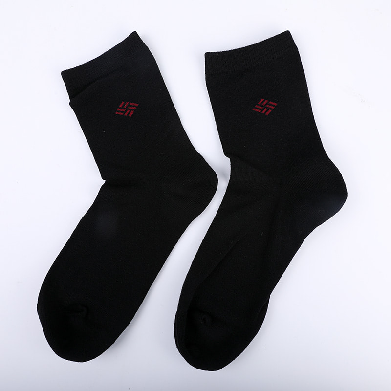 Kaus Kaki Amonia Dibungkus Katun Katun Combed 98% Benang Katun Jacquard Kecil Kaus Kaki Pria Musim Gugur dan Musim Dingin Jahitan Tangan WSD2581