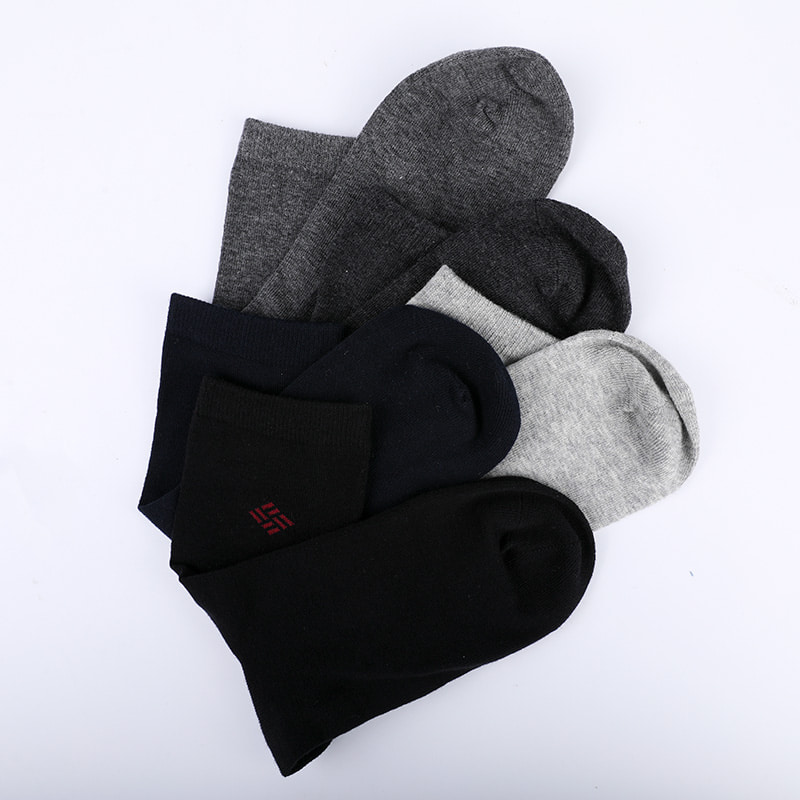 Kaus Kaki Amonia Dibungkus Katun Katun Combed 98% Benang Katun Jacquard Kecil Kaus Kaki Pria Musim Gugur dan Musim Dingin Jahitan Tangan WSD2581